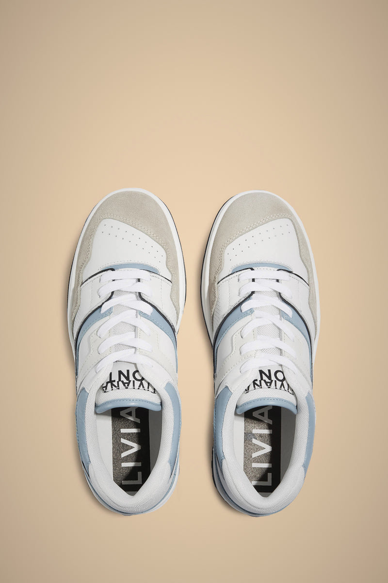 New two-tone white/fiji sneakers