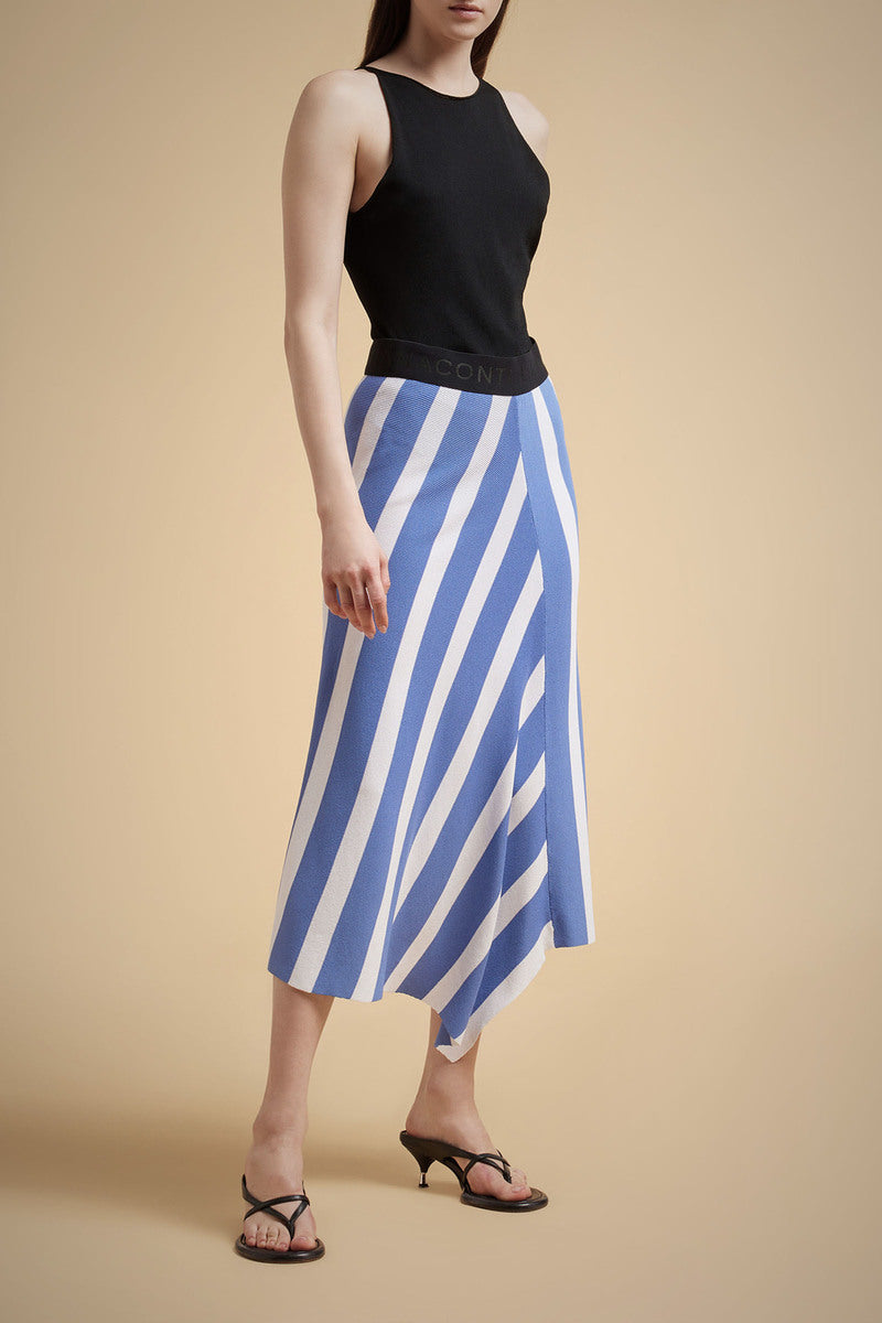 Fiji/white striped skirt