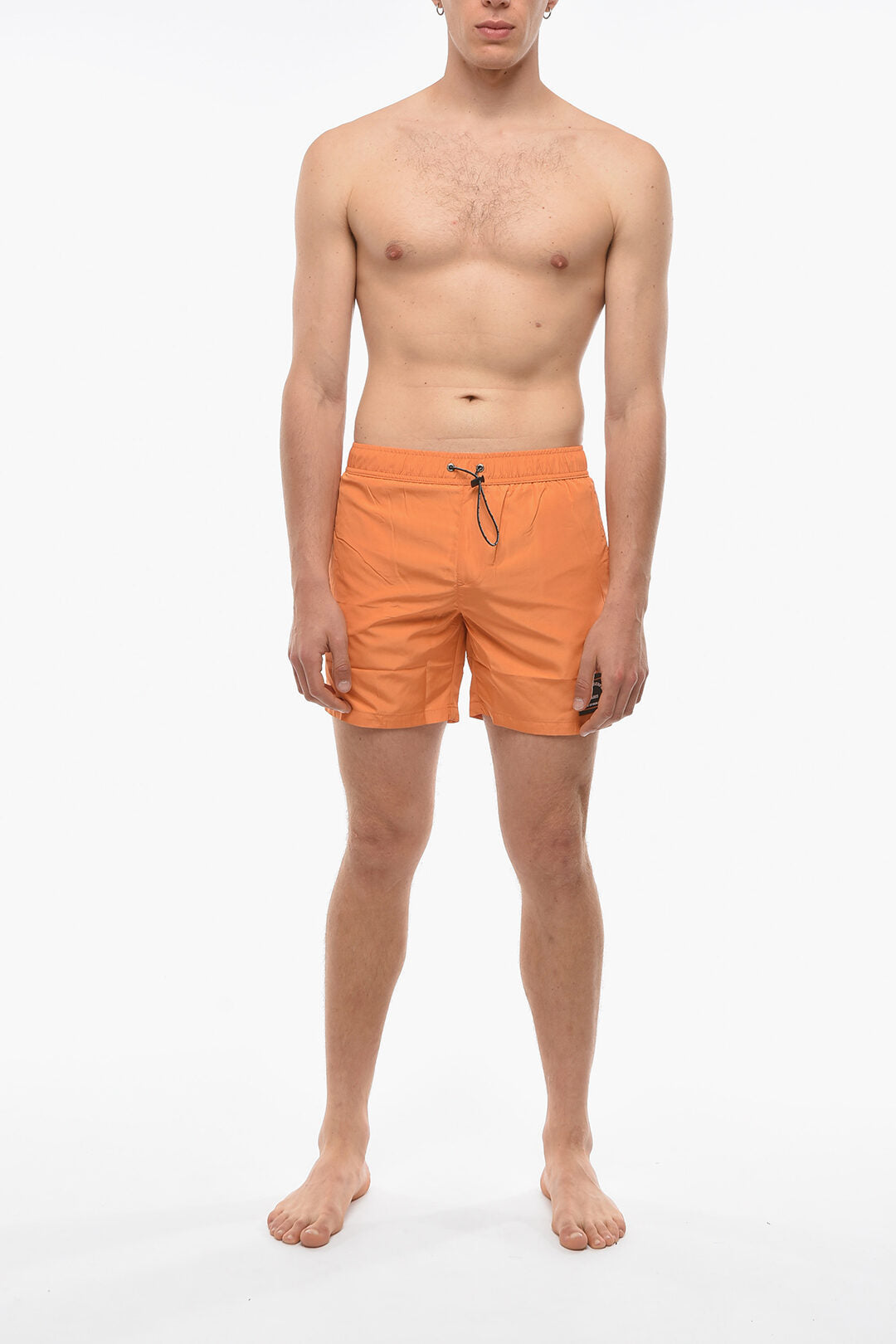 Rue st-guillame maillot de bain boxer uni 3 poches orange
