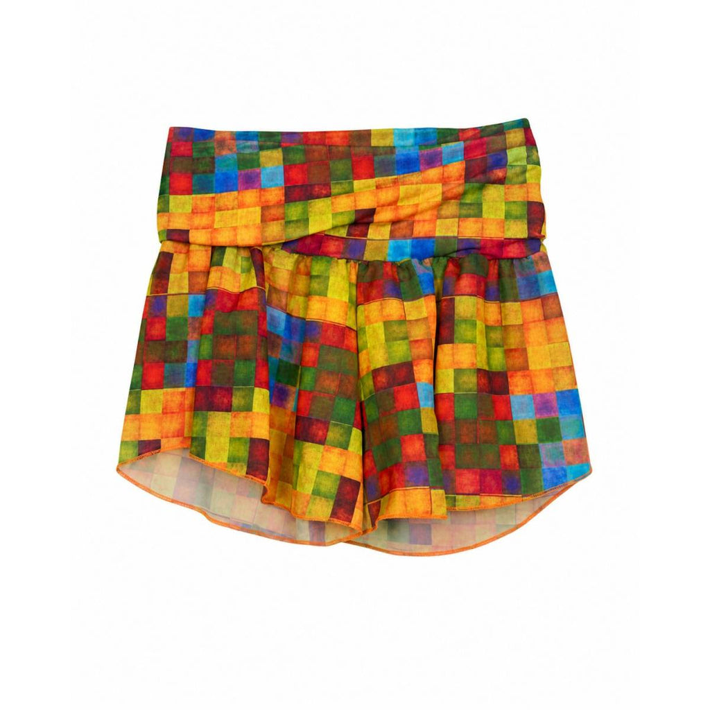 Acquadicocco | SHORT SCACCHI MULTIC 100% VI .