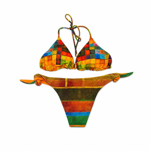 Acquadicocco | BIKINI FASCIA SCACCHI  80% PA 20% EA .