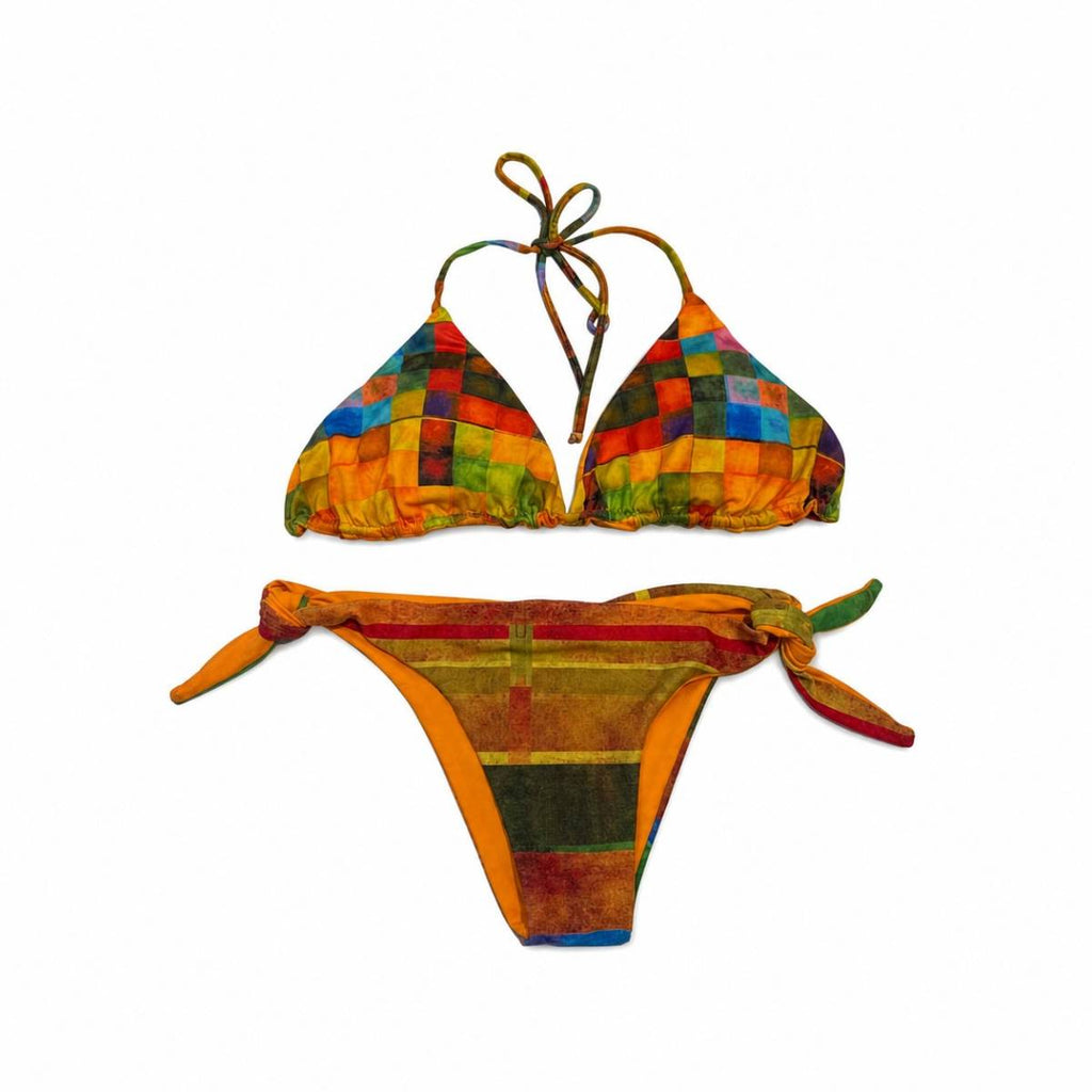 Acquadicocco | BIKINI FASCIA SCACCHI  80% PA 20% EA .