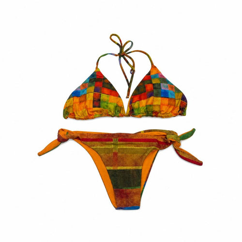Acquadicocco | BIKINI FASCIA SCACCHI  80% PA 20% EA .