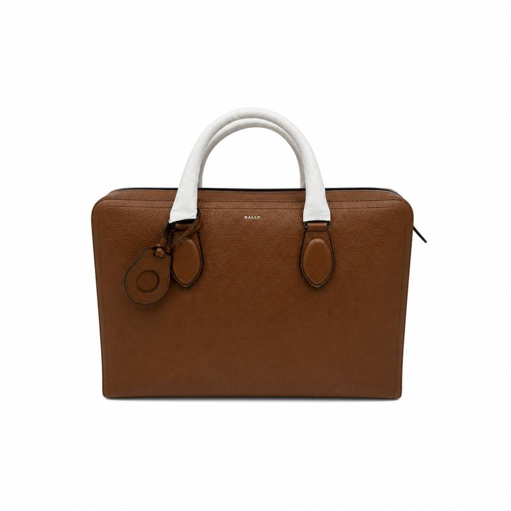 Bally | Capitol Briefcase In Vit.Victory Amber Brown