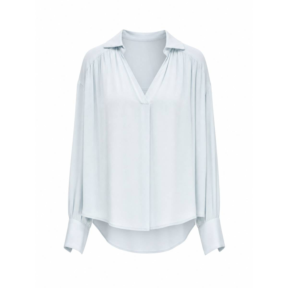 Emma & Gaia | BLUSA OVER MANICA AMPIA Cielo