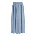 Emma & Gaia | Flared Skirt Buttoned Front Light Denim