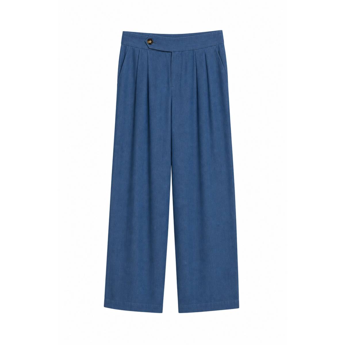 Emma & Gaia | Pantaloni Doppia Pince Denim Medio