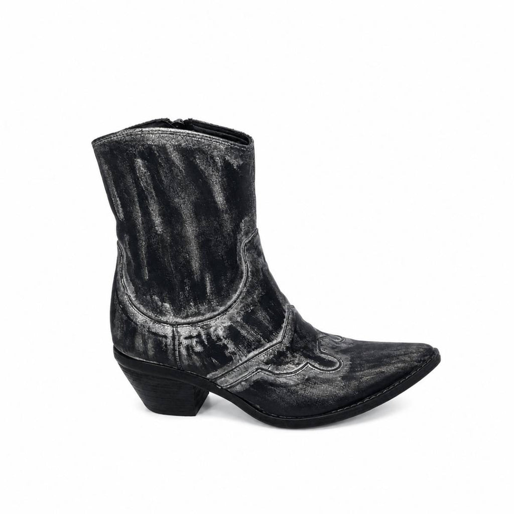 Fauzian Jeunesse | Silver Leather Boot
