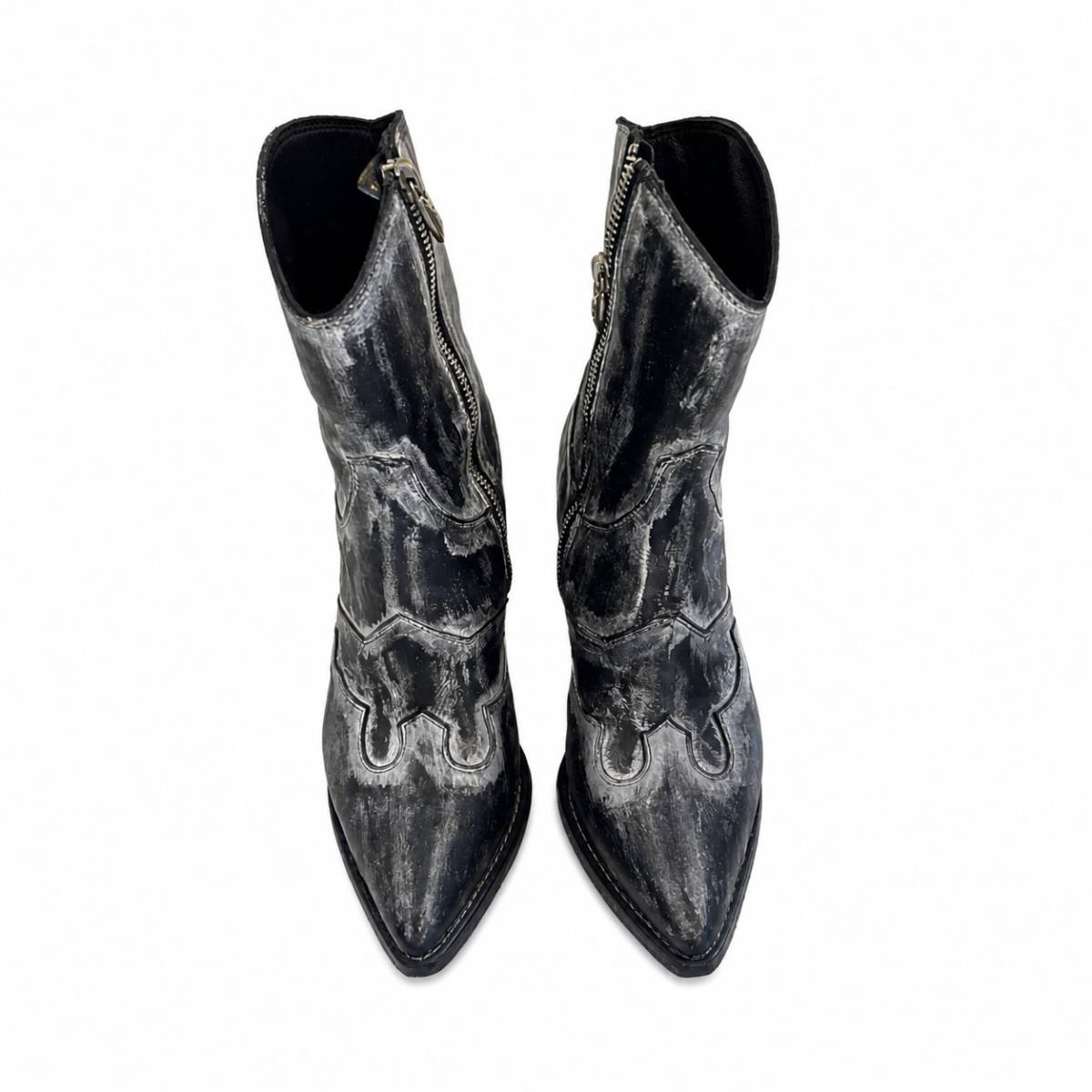Fauzian Jeunesse | Silver Leather Boot