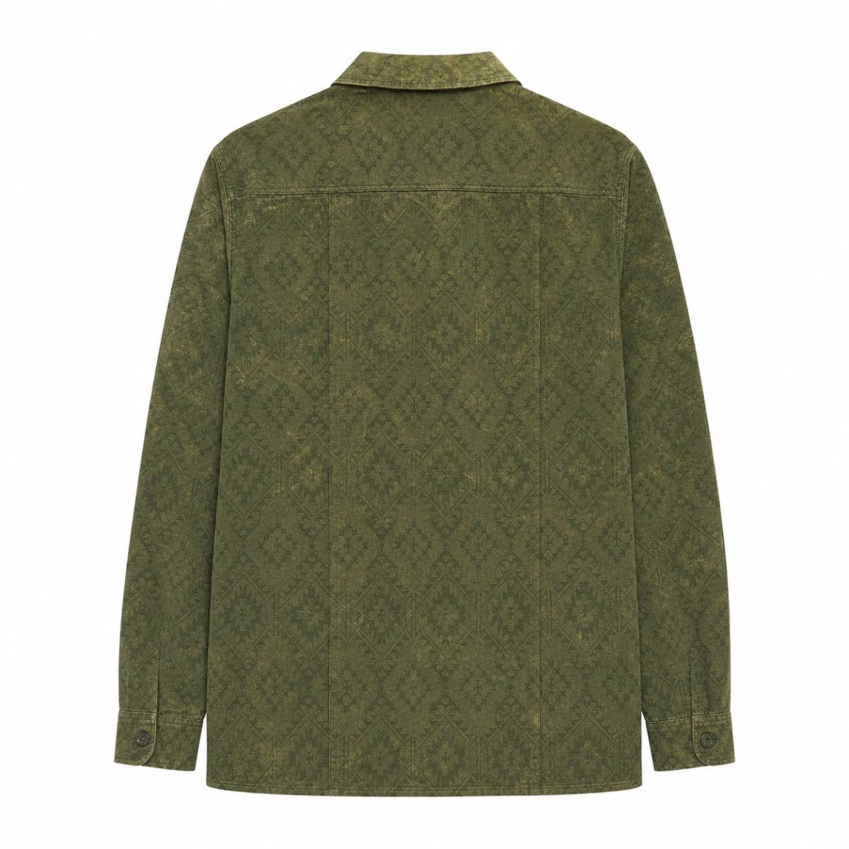 Glanshirt | Tye Dye Fancy Jacquard Verde Marcio Chiaro