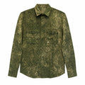 Glanshirt | Tye Dye Fancy Jacquard Verde Marcio Chiaro