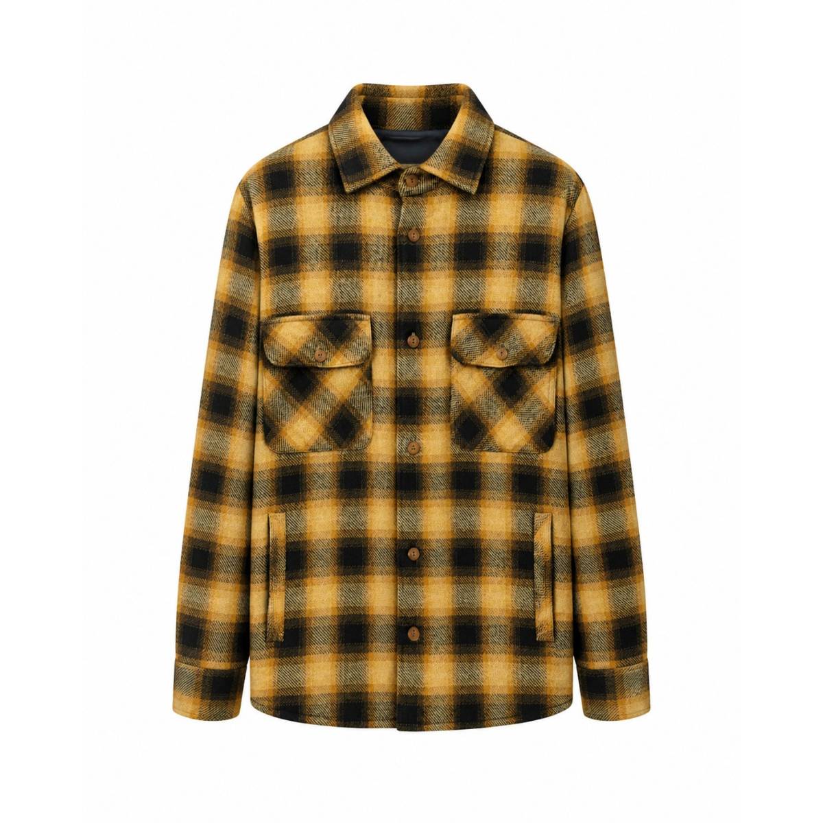 Glanshirt | Heavy-Cotton-Macro-Check-Medium Yellow MEDIUM-YELLOW 