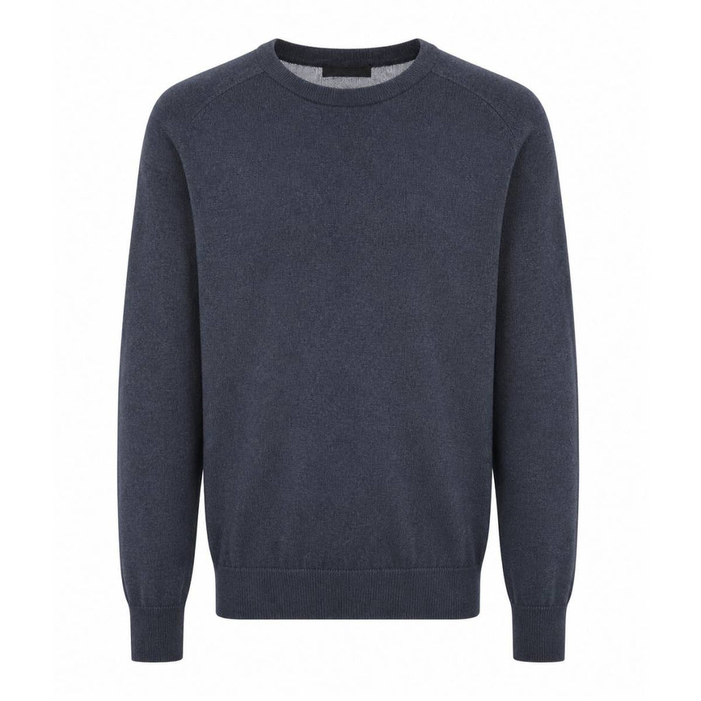 Kangra Cashmere | Girocollo Rasato Grigio In Lana Fumo