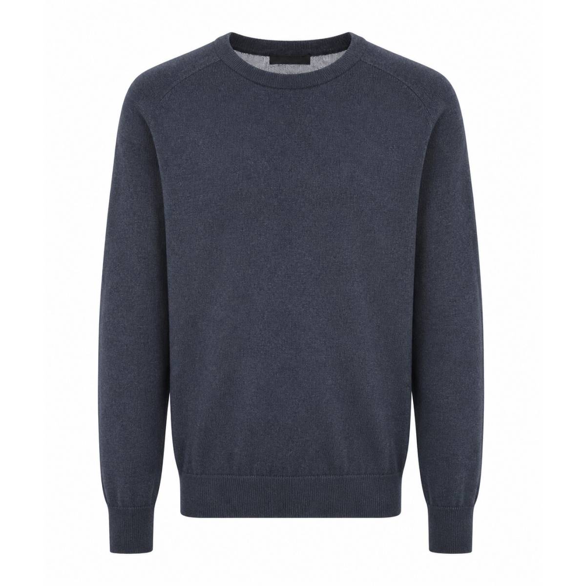 Kangra Cashmere | Girocollo Rasato Grigio In Lana Fumo