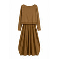 Meimeij | Blusa con vestido topo 