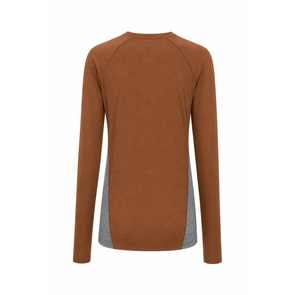 Mons Royale | Temple Tech Ls C-cinnamon/grey Heather