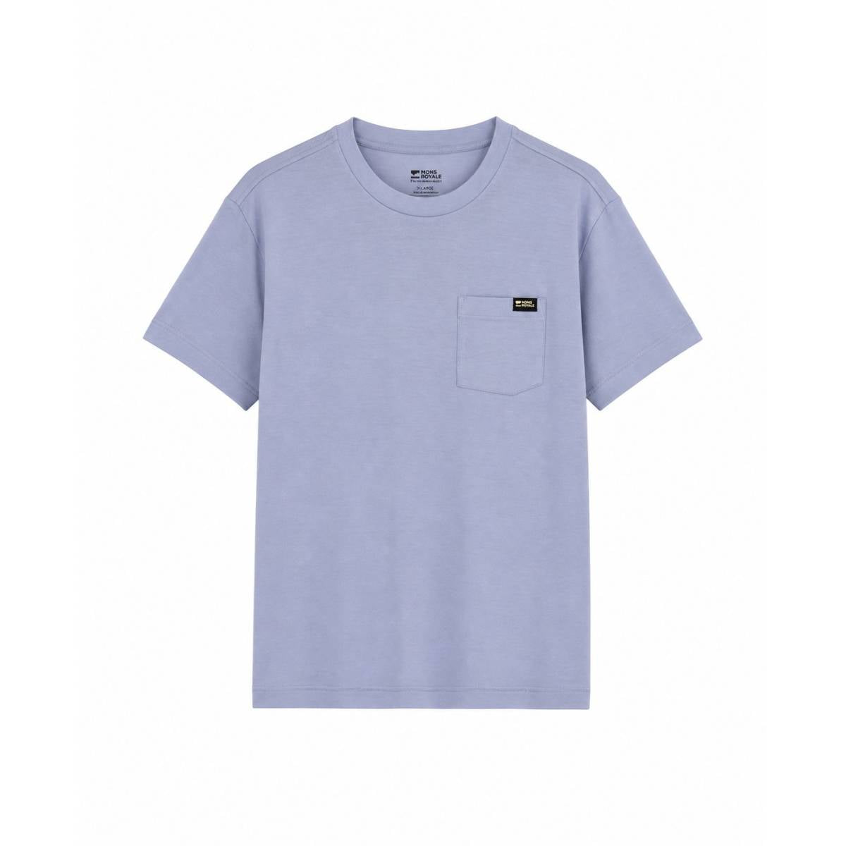 Mons Royale | Mp Heavyweight Pocket Tee C-ice Blue
