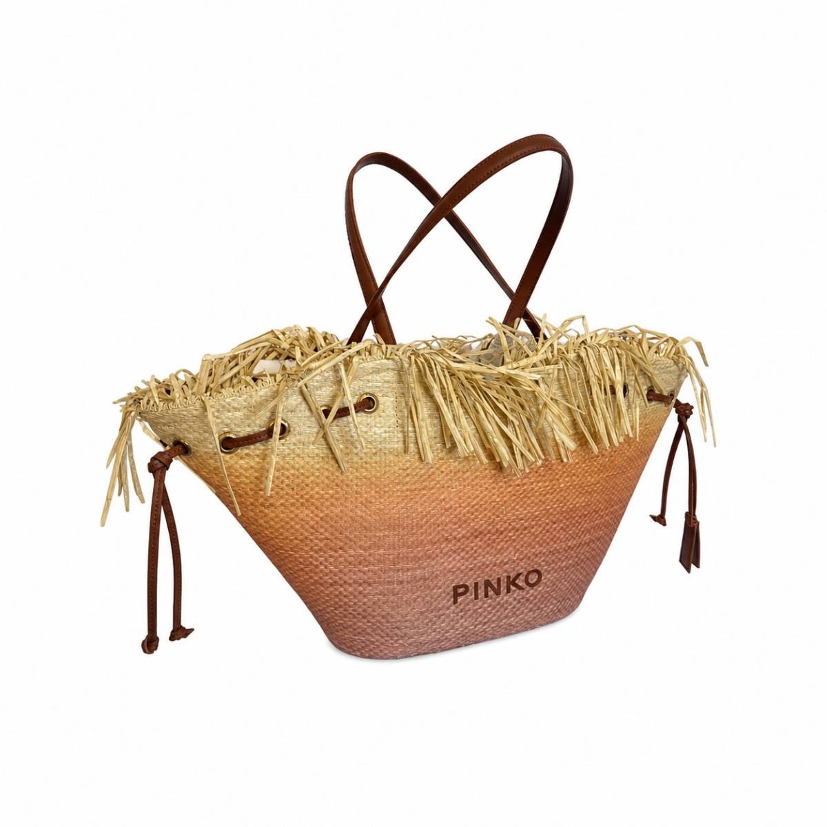 Pinko | PAGODA EXTRA SHOPPER RAFIA PANAMA S BAG NA8