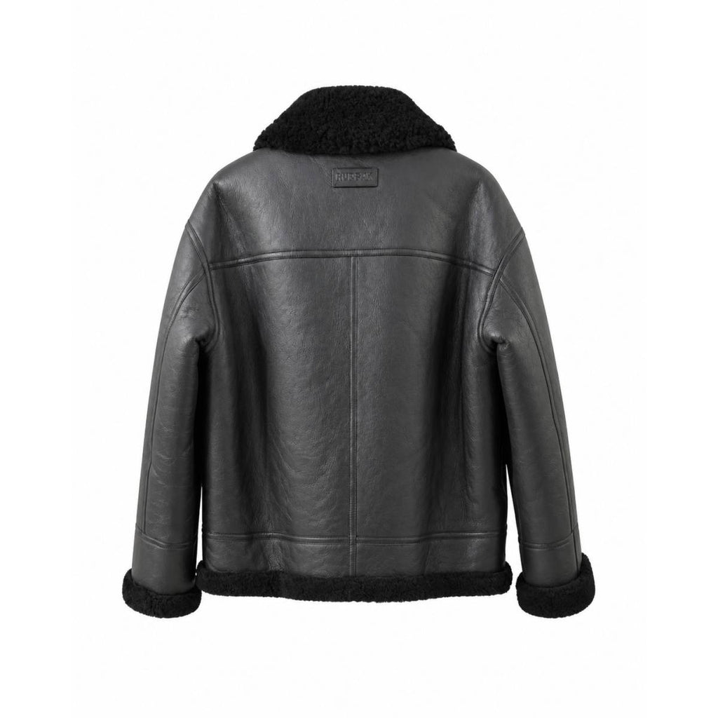 Rudsak | VESTE EN CUIR HOMME Noir/noir/- 