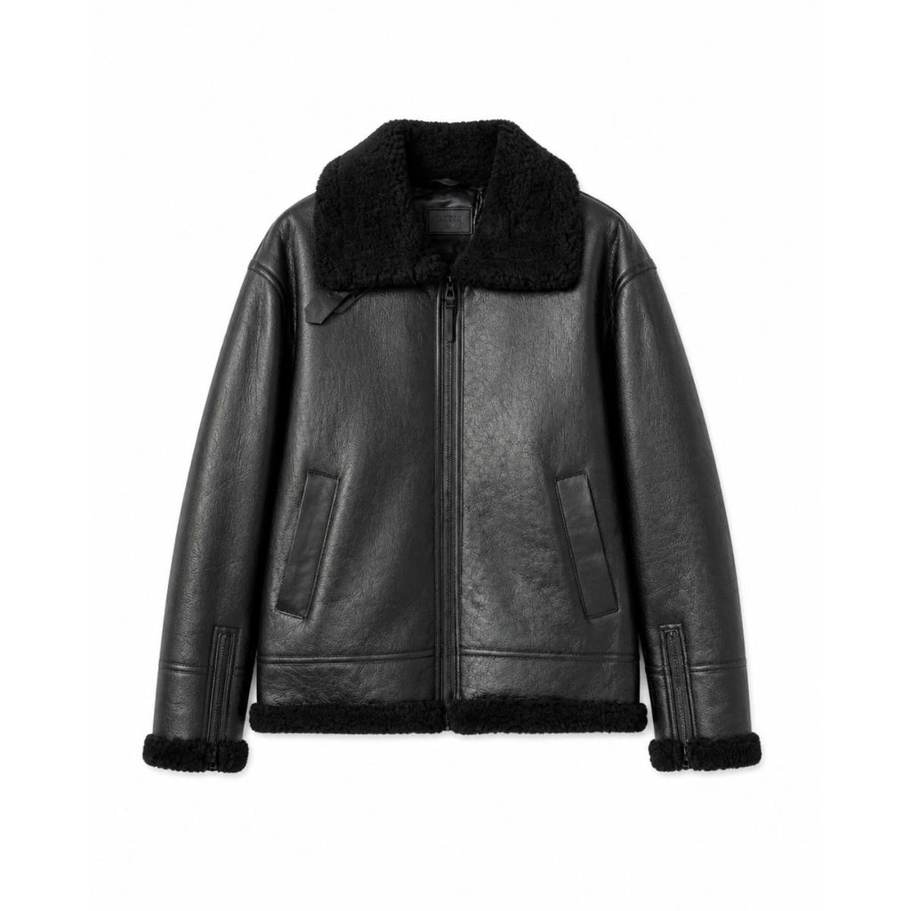 Rudsak | VESTE EN CUIR HOMME Noir/noir/- 