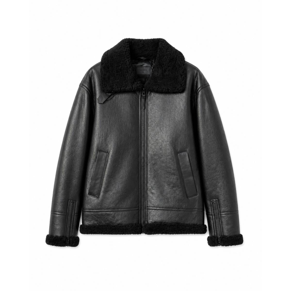 Rudsak | VESTE EN CUIR HOMME Noir/noir/- 