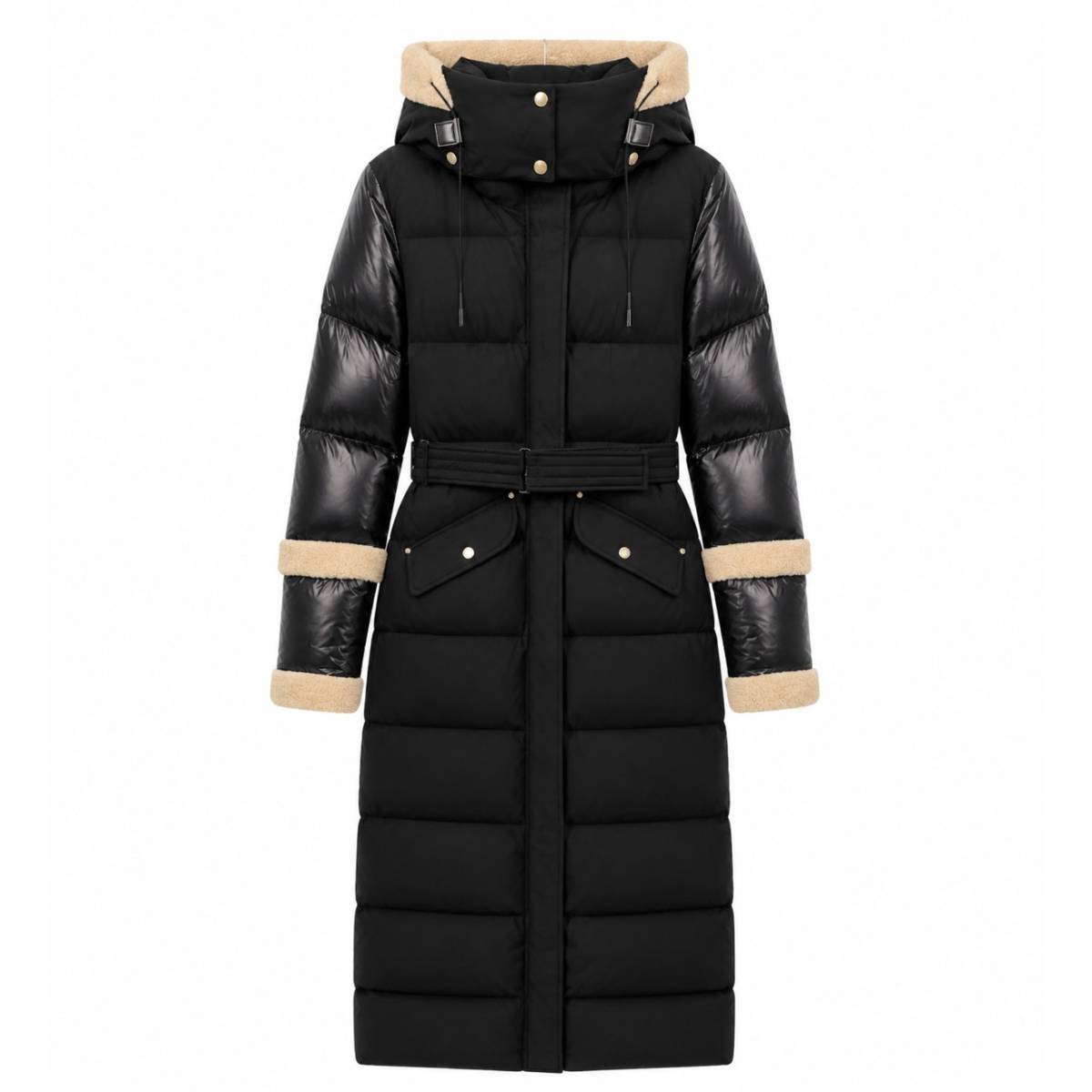 Rudsak | MANTEAU TISSÉ POUR FEMMES Noir/noir/iceland 