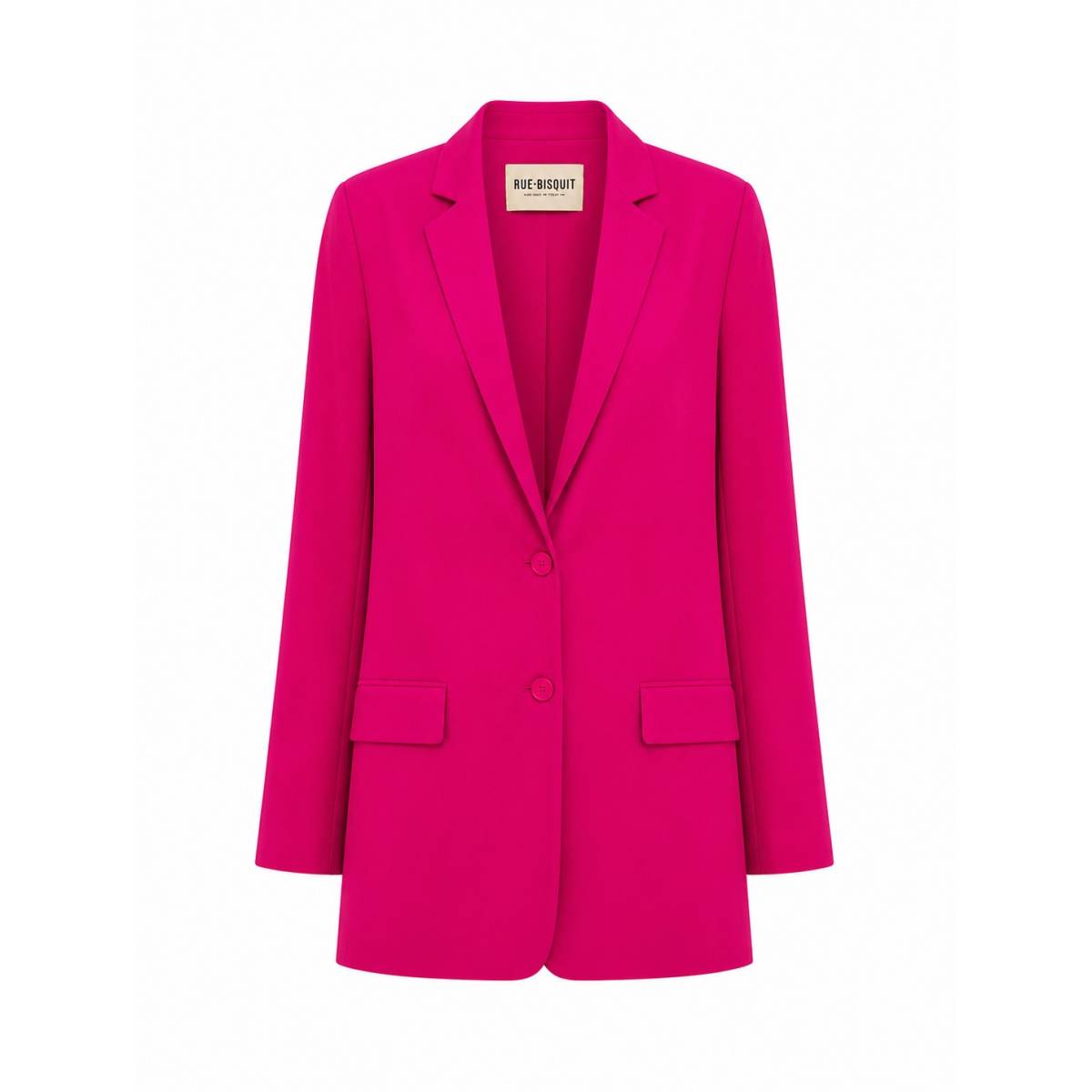Rue-8isquit | Giacca Over Lino Fucsia