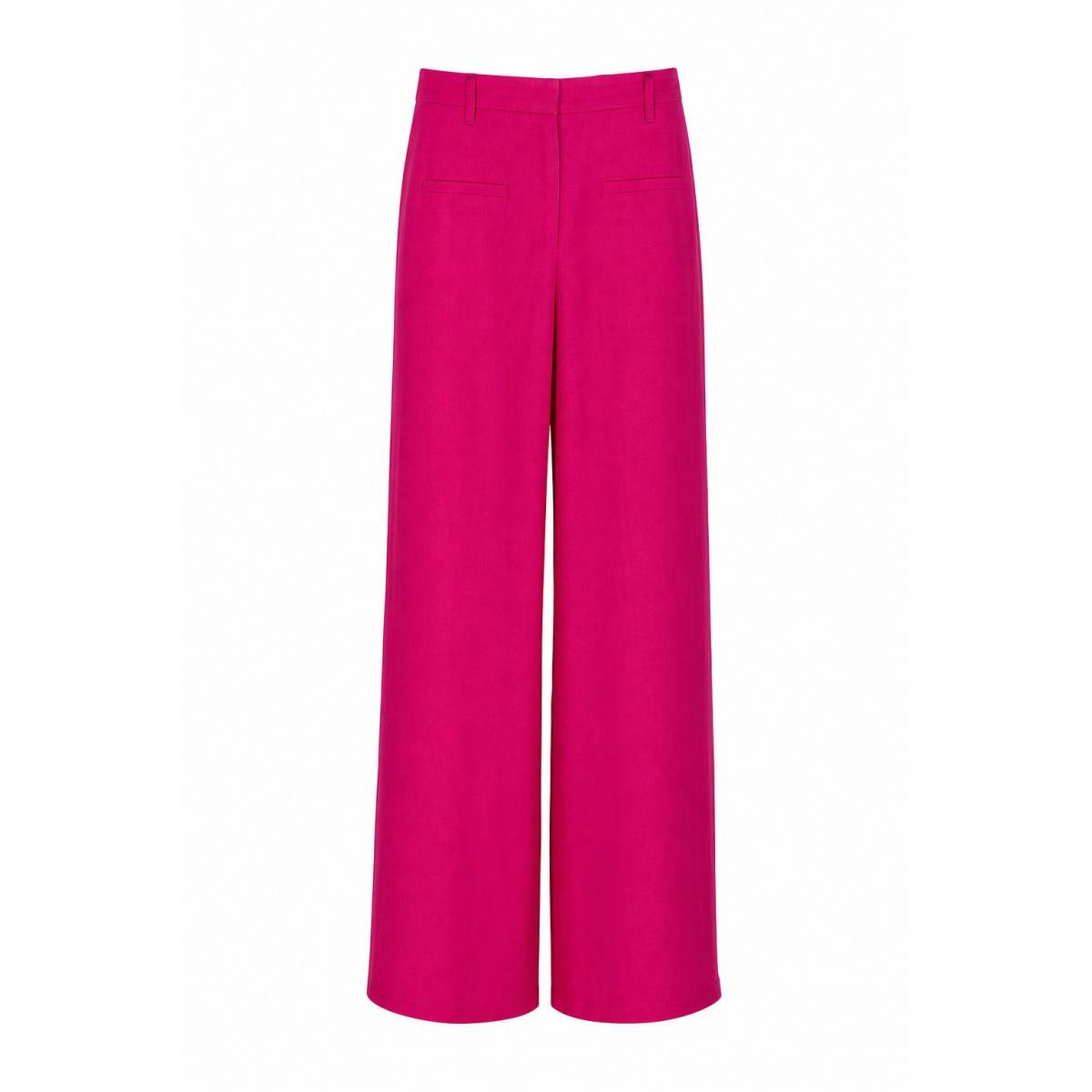 Rue-8isquit | Pantalone Ampio Lino Fucsia