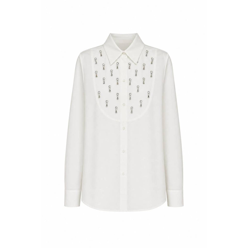 Rue-8isquit | Camicia Plastron Pop Bianco