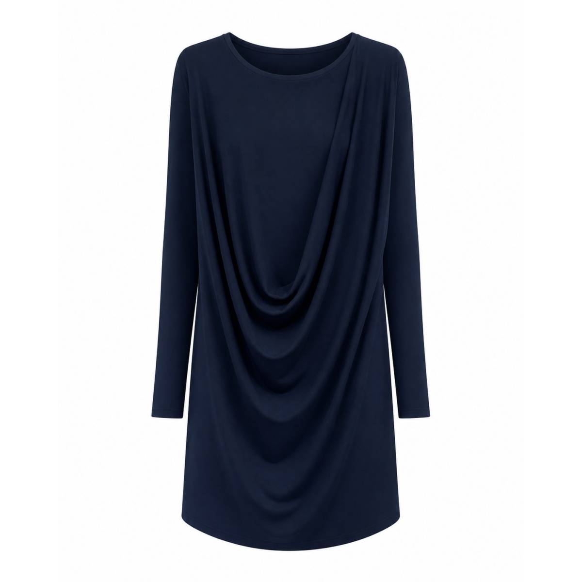 Ruebisquit | Tunichetta Drappeggio Jersey Blu