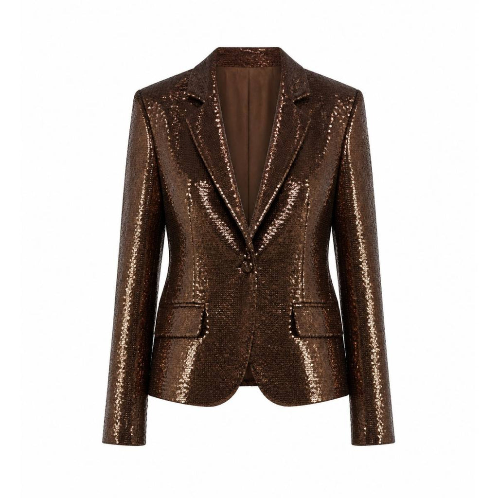 Ruebisquit | Giacca Paillettes Marrone