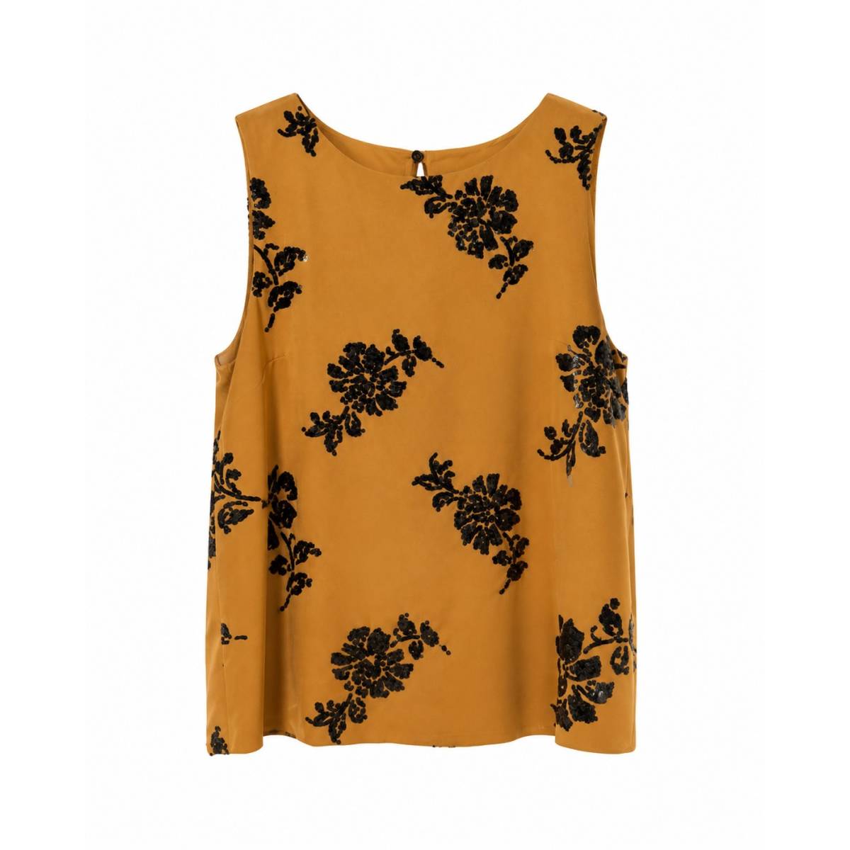 Ruebisquit | Top Ricamo Cammello