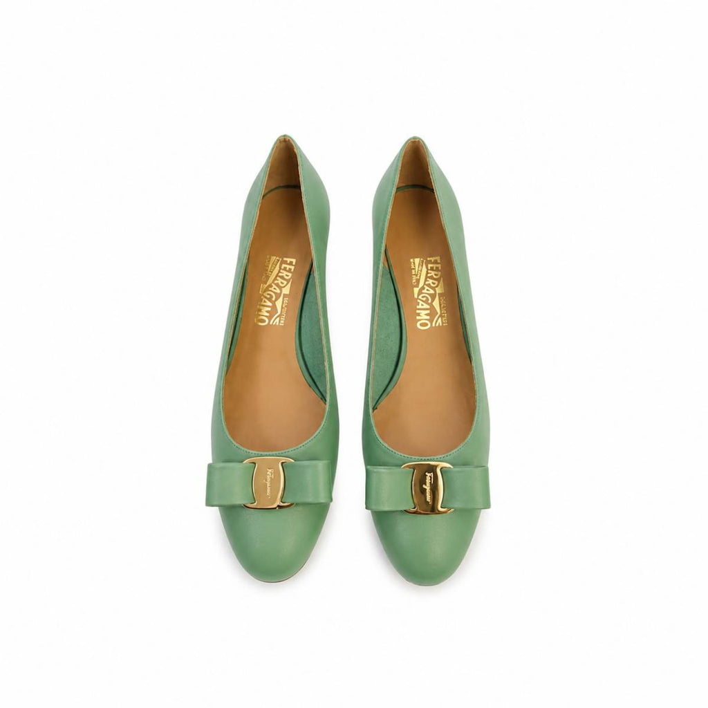Salvatore Ferragamo | Escarpin Vara 1 Vert aqua clair 
