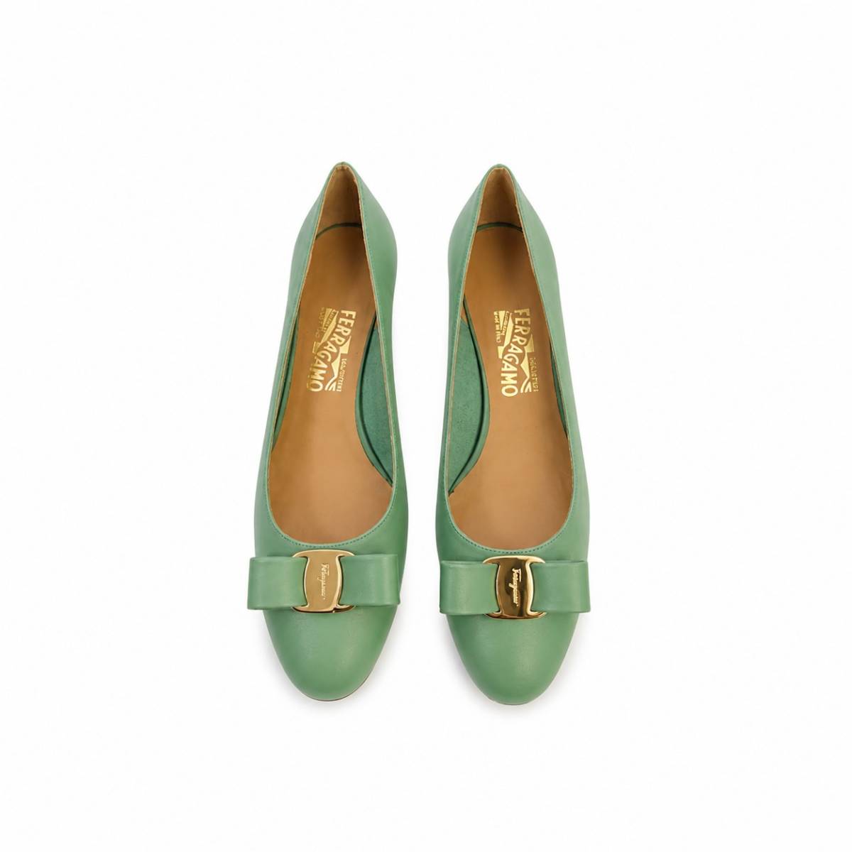 Salvatore Ferragamo | Escarpin Vara 1 Vert aqua clair 