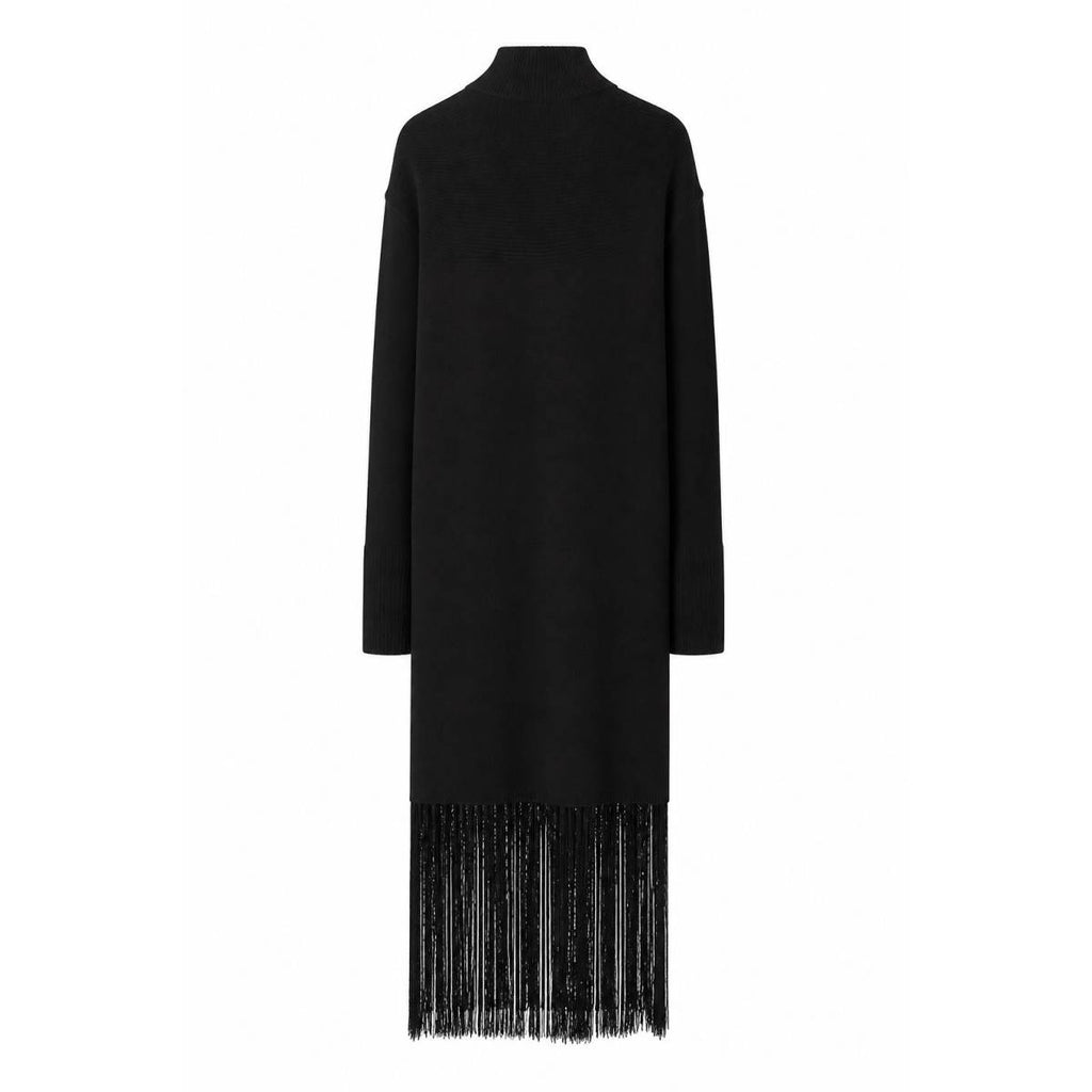 Salvatore Ferragamo | Kleid aus fließender schwarzer Viskose 