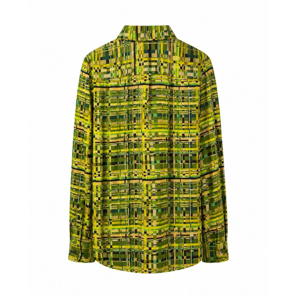 Salvatore Ferragamo | Hemd aus Twill mit abstraktem Print in Bone 