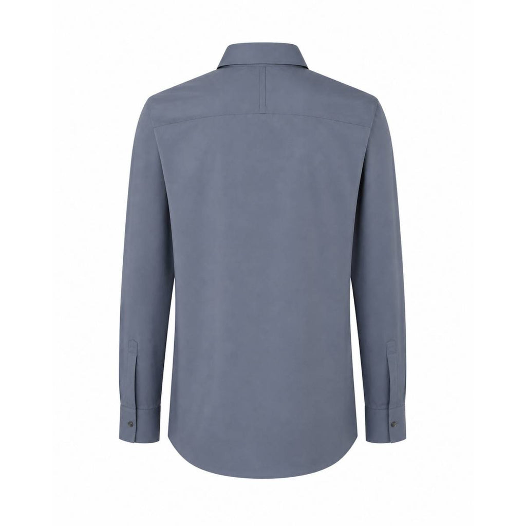 Salvatore Ferragamo | Flou Compact Cotton Poplin Dark Grey 