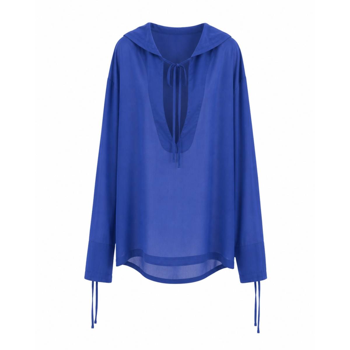 Salvatore Ferragamo | Silk Nylon Organza Outerwear Bluette 