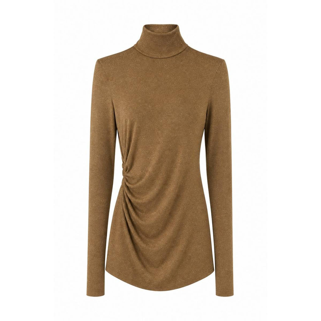 Simona Corsellini | Pullover mit asymmetrischem Ausschnitt Gold 