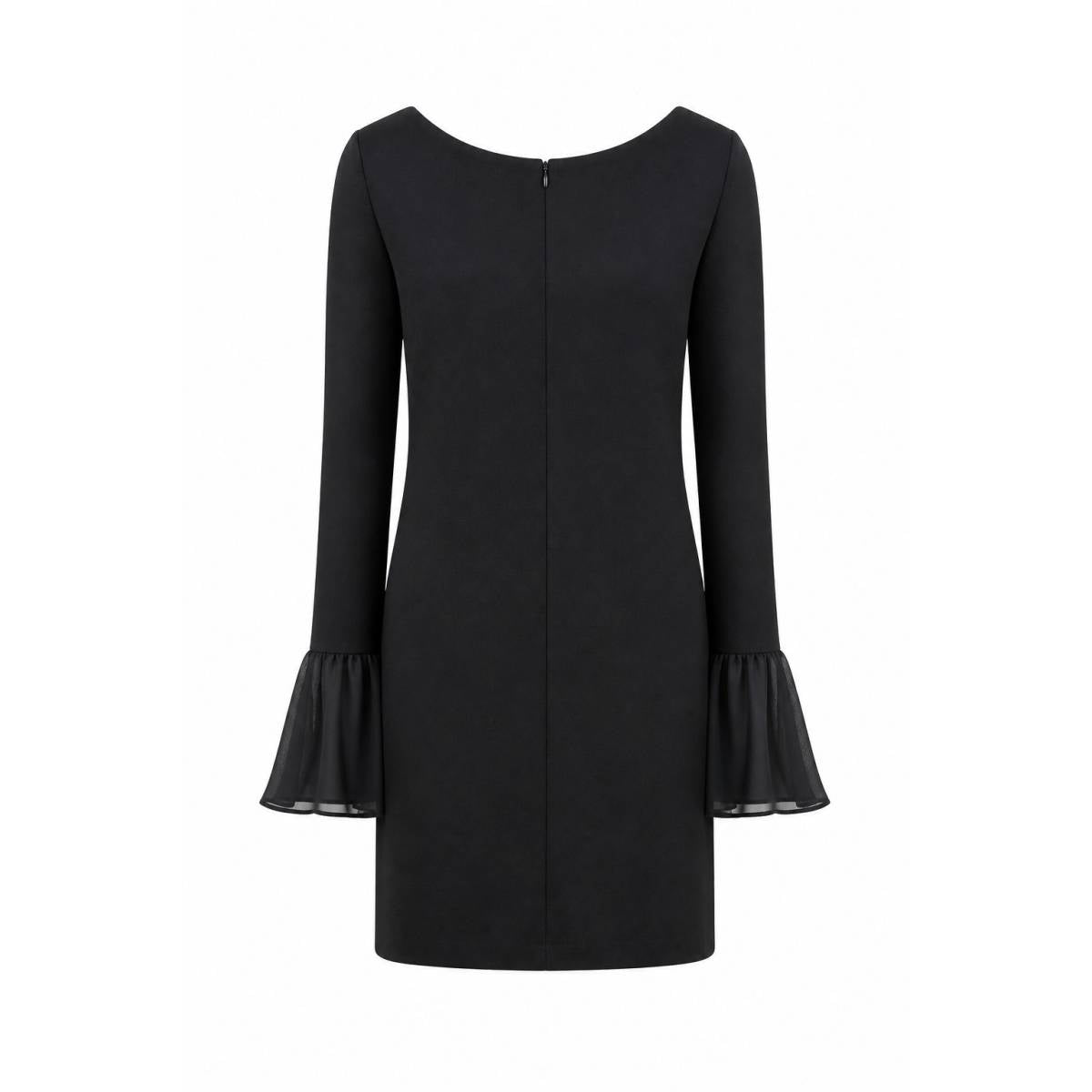 Staud | Schwarzes Mini-Kleid aus Viskosemischung Black/navy 