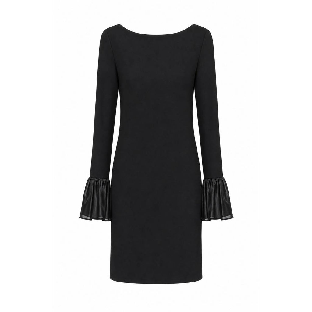 Staud | Schwarzes Mini-Kleid aus Viskosemischung Black/navy 