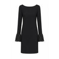 Staud | Schwarzes Mini-Kleid aus Viskosemischung Black/navy 