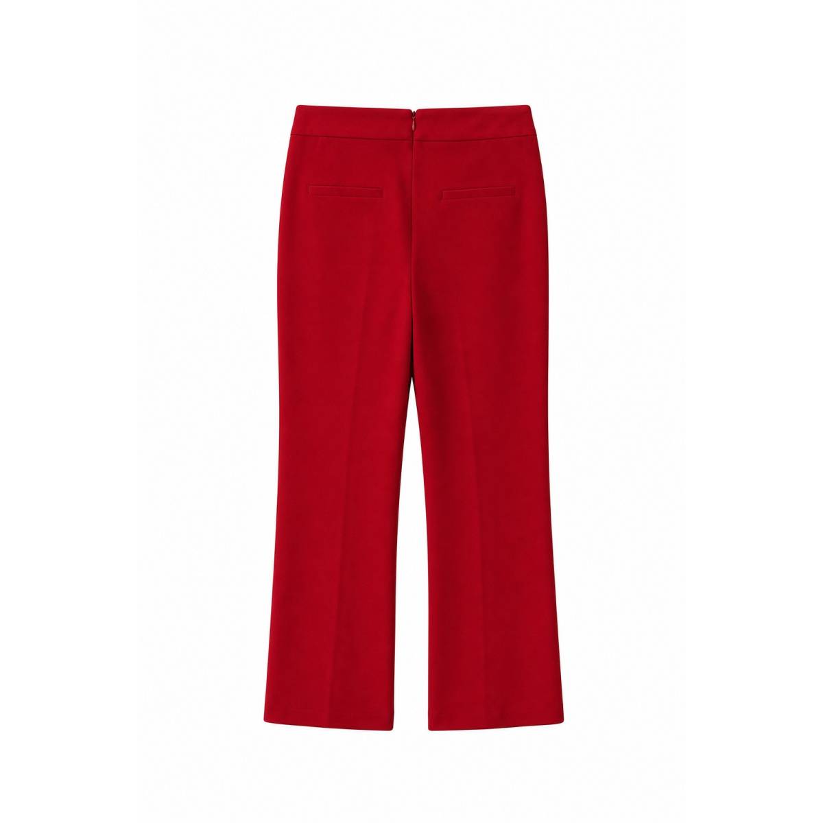 Staud | Red Knack Trousers in Rouge Viscose 