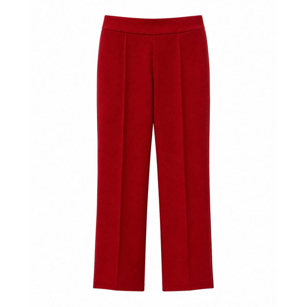 Staud | Red Knack Trousers in Rouge Viscose 