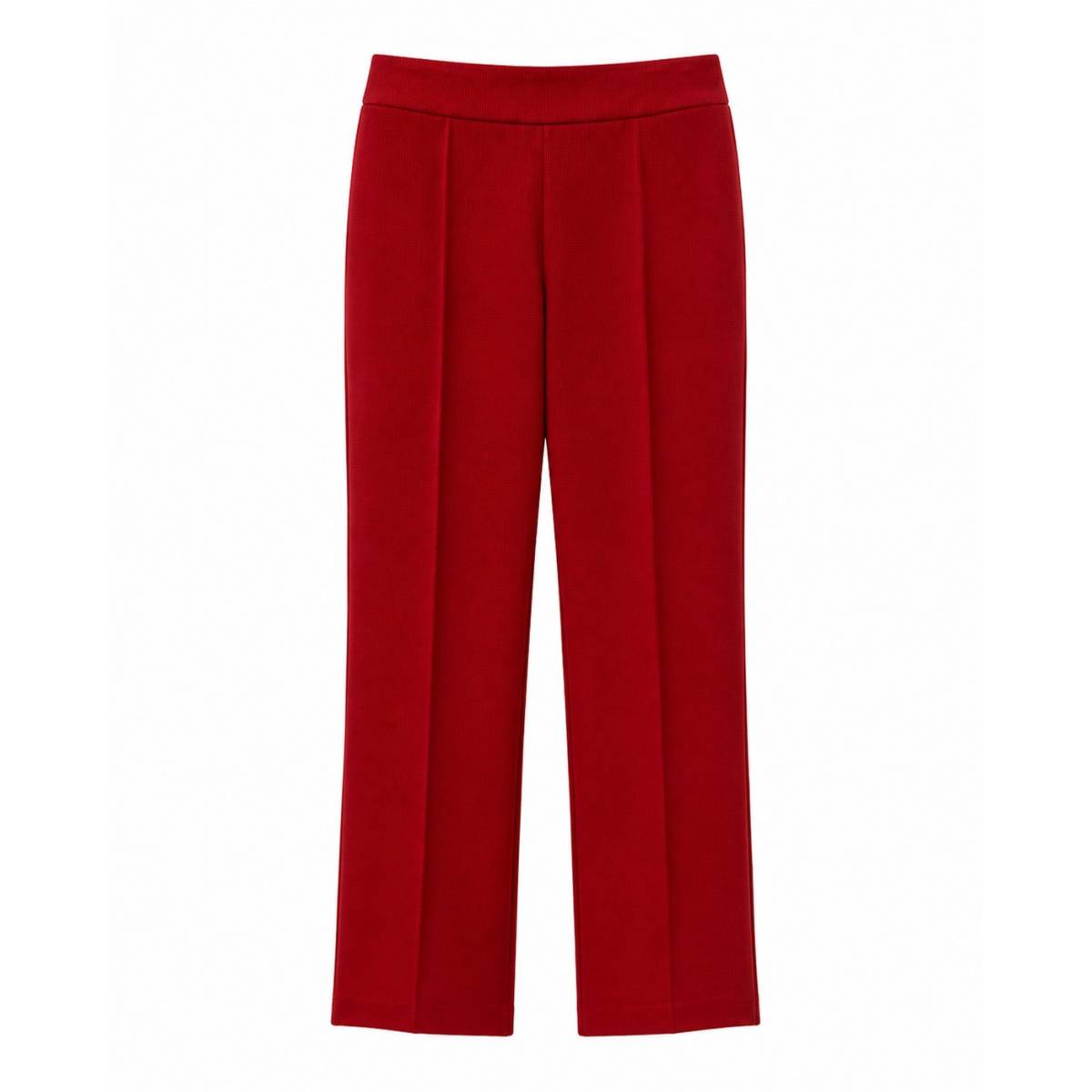 Staud | Red Knack Trousers in Rouge Viscose 