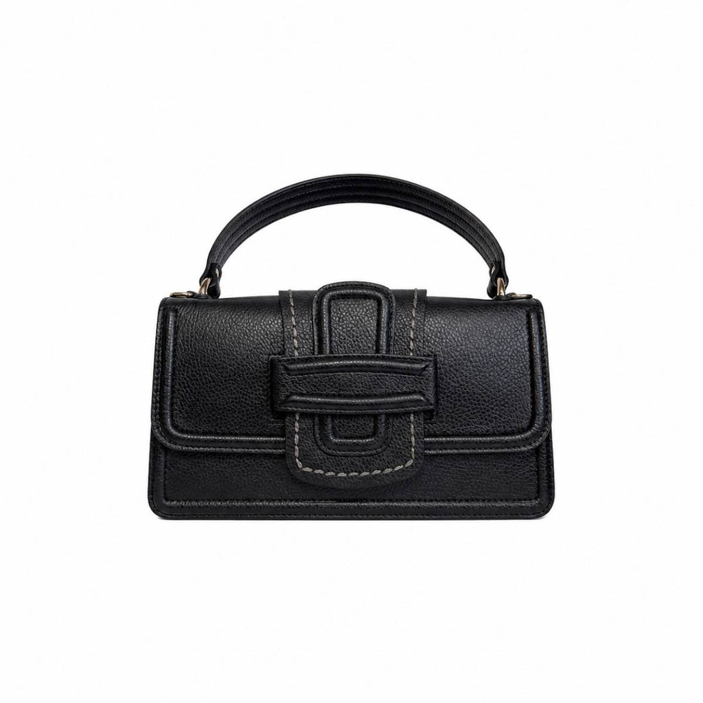 Mink' | Black leather bag