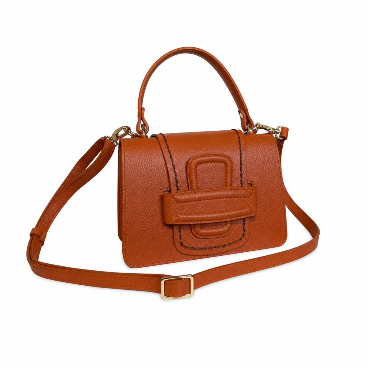 Visona' | Borsa in pelle Papaya