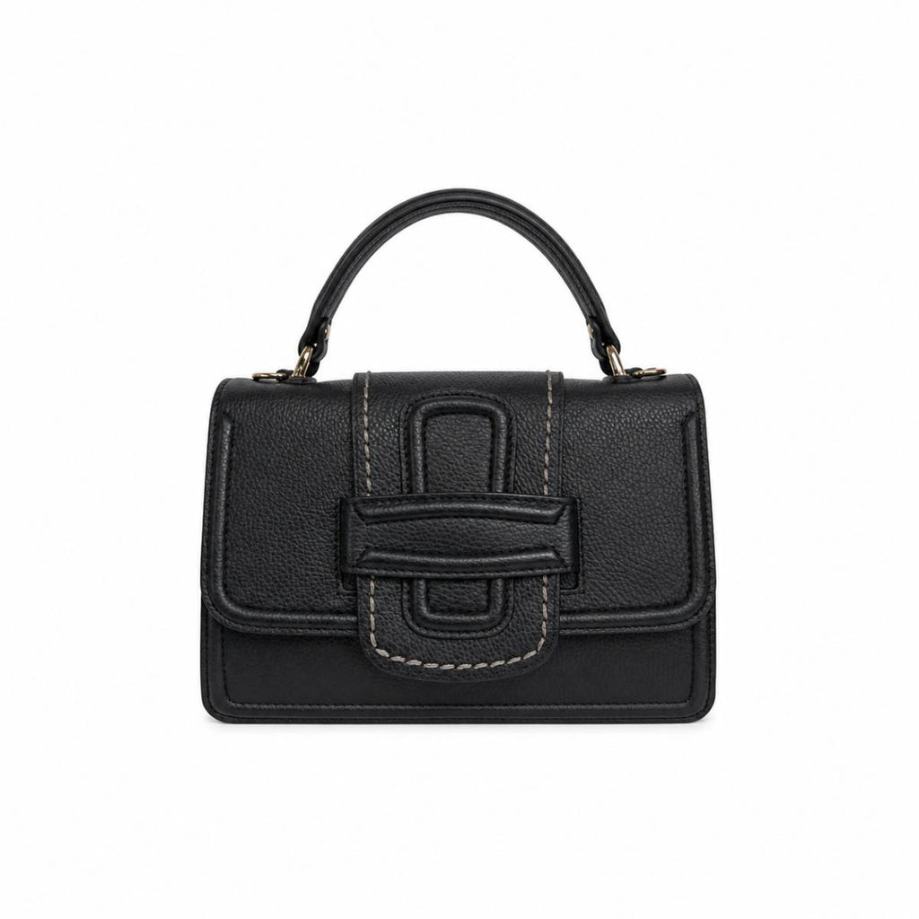 Mink' | Black leather bag