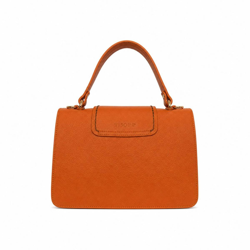 Mink' | Papaya leather bag