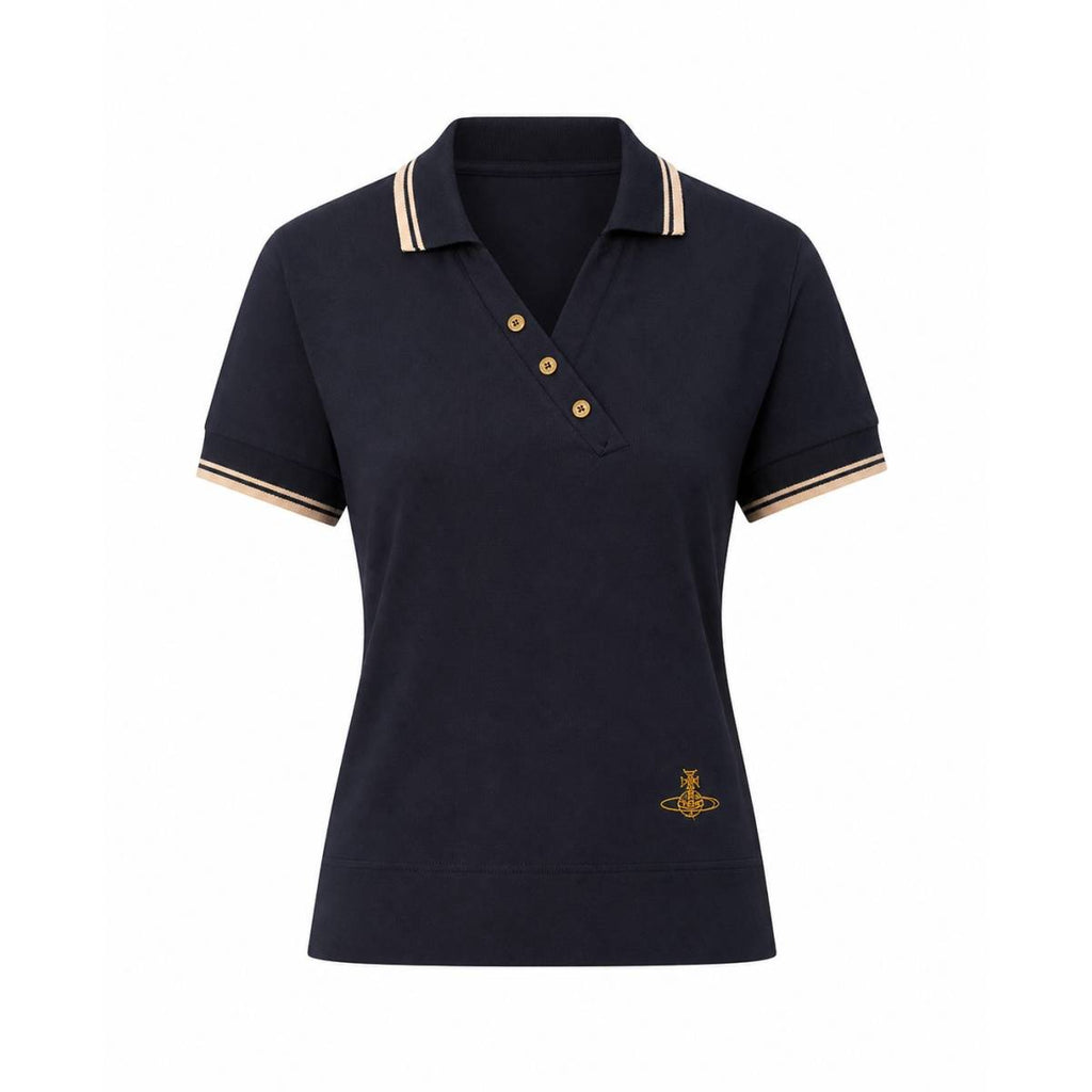 Vivienne Westwood | Polo asymétrique en maille dorée L102 